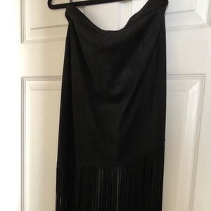 Zara faux suede skirt